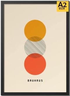 バウハウス Bauhaus アートポスター A2版 額付 アートポスター アートフレーム 抽象画バウハウス bauhaus