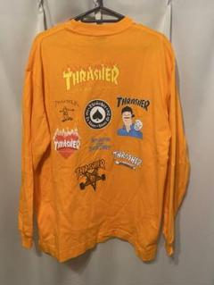 THRASHER オレンジ 長袖Tシャツ　ムラサキスポーツ別注　ルーズシルエットのサムネイル