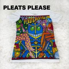 激レア✨　プリーツプリーズ　Tシャツ　コミックプリント　アメコミ　キャラクター 激レア プリーツプリーズ Tシャツ コミックプリント アメコミ
