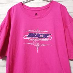Hanes　Tシャツ　XL　BUCK POWER ピンク　USA古着のサムネイル