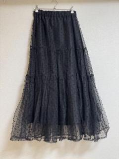 DOLCE & GABBANA レース ドット柄 チュールスカート 大きいサイズ DOLCE & GABBANA レース ドット柄 チュールスカート 大きいサイズ
