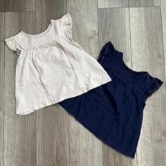 UNIQLO ユニクロ　フリル袖 半袖シャツ 2枚セット 100cm