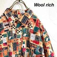 USA規格 Wool rich ウールリッチ 総柄 デザインシャツ