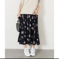 【新品タグ付き】スピック＆スパン　ロングスカート/花柄　サイズ38 Spick & Span - Spick & Span スピック＆スパン 花柄 ロング