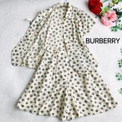 BURBERRYバーバリー★総柄 ショートパンツセットアップ ヴィンテージ 比翼