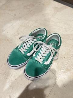 VANS バンズ　オールドスクール スニーカー　緑
