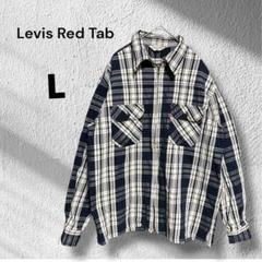 Levis Red Tab◆フルジップ　ネルシャツ　ブラックアイボリーチェック