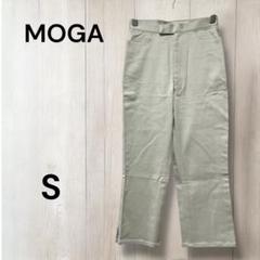 モガ　七分丈　ハーフパンツ　クロップドパンツ　ストレッチ　無地　細身　スリム　S