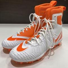 NIKE FORCE SAVAGE 27cm 白×オレンジ アメフトスパイク
