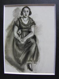 アンリ・マティス(Henri Matisse)、【坐る女】、高級画集画、状態良好 アンリ・マティス(Henri Matisse)、【坐る女】、高級画集画