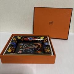 エルメス HERMES アッシュトレイ 灰皿 皿 小物 扇子 陶器 - メルカリ