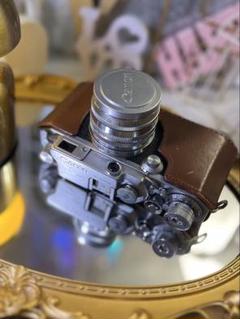 【OH済】Leica IIIf バルナックライカ セルフ付＋純正革ケース付 カメラ・ヒラノ 手作りカメラケース】 ライカ Leica ⅢF(セルフ