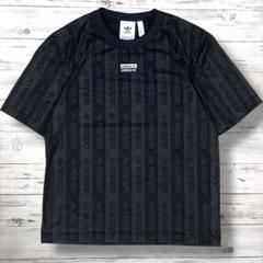 adidas originals Tシャツ デカロゴ 黒 XS 1166
