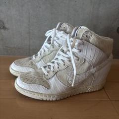 美品ナイキ×アンダーカバー　ダンクスカイHi スネーク　ハラコ　23.5 美品ナイキ×アンダーカバー ダンクスカイHi スネーク ハラコ