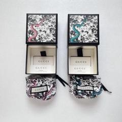 GUCCI グッチ アクセサリー 蛇柄 保存袋 空箱 2個セット 巾着