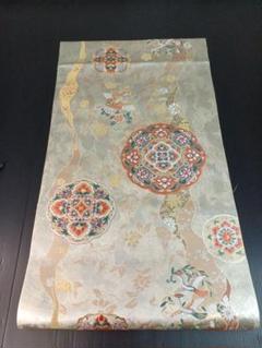 六通］袋帯中古品能衣弥生錦427cm O-136