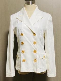 RALPH LAUREN ラルフローレン ダブルブレストジャケット 白 9号のサムネイル