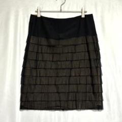 【a776】A-K-R-I-S- アクリス ウール ひざ丈 スカート M 総柄 a776】A-K-R-I-S- アクリス ウール ひざ丈 スカート M 総柄