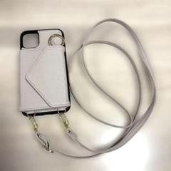 iPhone11（XRも使用可） スマホケース　ショルダー　カード入れ　薄ピンク