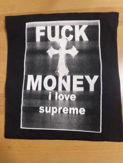 Supreme FUCK MONEY Tシャツ ブラック M