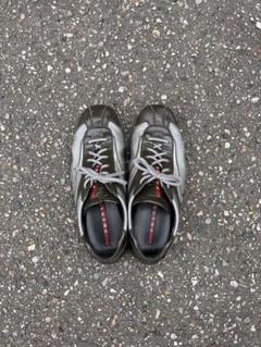 PRADA SPORT メタリックシルバー ベルクロスニーカー　プラスポ PRADA SPORT メタリックシルバー ベルクロスニーカー プラスポ