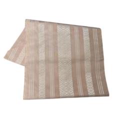 未使用品 名古屋帯 紬 単衣 ブルー系 鳥 枝花 長さ3m63cm 正絹 №336 希少 幻 正絹 紗袷 シンプル 色無地 単衣名古屋帯 フル