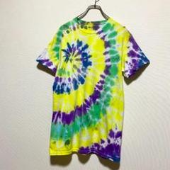 アメリカ古着　GILDAN　半袖　Tシャツ　タイダイ　カラフル　I341
