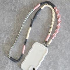 配色ストラップスマホショルダー