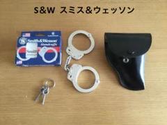 米国製手錠 Ｓ＆Ｗ　M 100 BLUE( 黒色仕上げ )★オープン型ケース付き 米国製手錠 S＆W M 100 BLUE( 黒色仕上げ )☆オープン型ケース付き