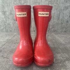 219○ HUNTER 赤 長靴 レインブーツ 外箱付き ハンター HUNTER オリジナル キッズ JFT6000RMA レインブーツ 4
