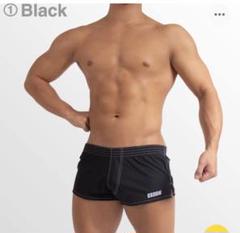 EGDE Rugby Trunks ホワイトandブラック ショートトランクス EGDE Rugby Trunks ホワイトandブラック ショートトランクス