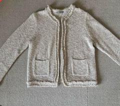 美品☆セオリーリュクス　ノーカラージャケット　ボタンレス　大きいサイズ　ホワイト ストレッチファインノーカラージャケット - SOÉJU online store