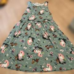 H&M エイチアンドエム ノースリーブワンピース ユニコーン US 16/18