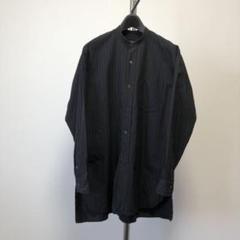 19aw COMOLI Band Collar Shirt 黒タグ 限定