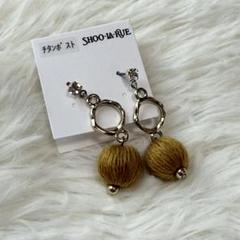 【大特価】✨SHOO-LA-RUE ブラウン フープピアス