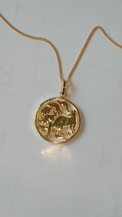 オーストラリア カンガルーコイン カットアウトペンダントトップ 金鍍金仕上 新品