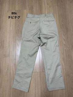 80s Dickies USAディッキーズ874ベージュ　チビタグW30L30 80s Dickies 874 ワークパンツ ディッキーズ ベージュ チビタグ
