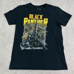 マーベル　ブラックパンサー　黒豹　トップス　半袖Tシャツ　古着　ブラック　黒　Mのサムネイル