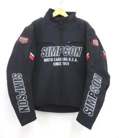 【良品】SIMPSON シンプソン　ライダース　ジャケット　3L 楽天市場】SIMPSON シンプソン メッシュ ライダースジャケット