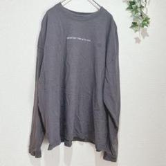 【クティール】グレー 長袖Tシャツ フリーサイズ　コットン　男女問わず