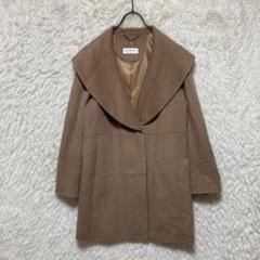 ☆美品☆トゥルートラサルディスティーレ　ウールコート　モヘヤ混　ブラウン　38 ☆美品☆トゥルートラサルディスティーレウールコートモヘヤ混