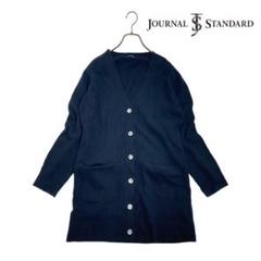 08T946☆ JOURNAL STANDARD ウール ロング丈 カーディガン
