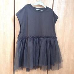 ペプラム チュールドッキングノースリーブ TEE