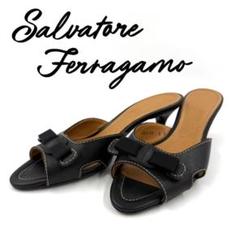 美品】Salvatore Ferragamo フェラガモ ミュール6（23