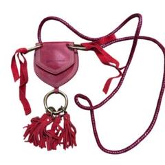 DSQUARED2 フリンジ付きキーチェーン レッド