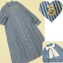 ピンクハウスグレージュ色ウサギ柄ミディ丈ワンピース（中古品） 楽天市場】ピンクハウス うさぎの通販