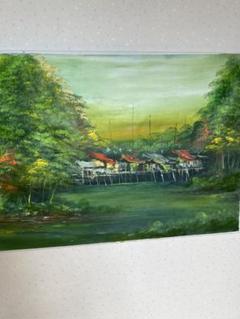 ※油彩画/風景画/板キャンパス/額なし/サイン有り/ 2025年最新】Yahoo!オークション -油彩画 キャンパスの中古品