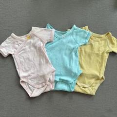 Petite Bateau 新生児肌着 54cm ラップタイプ 3枚セット