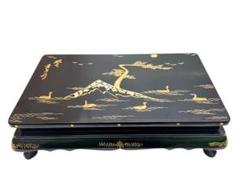 【美品】螺鈿テーブル 黒漆 李朝 象嵌 座卓 中国家具 シノワズリ 螺鈿細工 Yahoo!オークション -「座卓螺鈿細工」の落札相場・落札価格