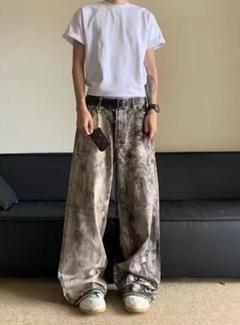 ウォッシュドデニム acne studios 地底人似　リアルツリー　ホワイト ウォッシュドデニム acne studios jaded london 地底人似 - メルカリ